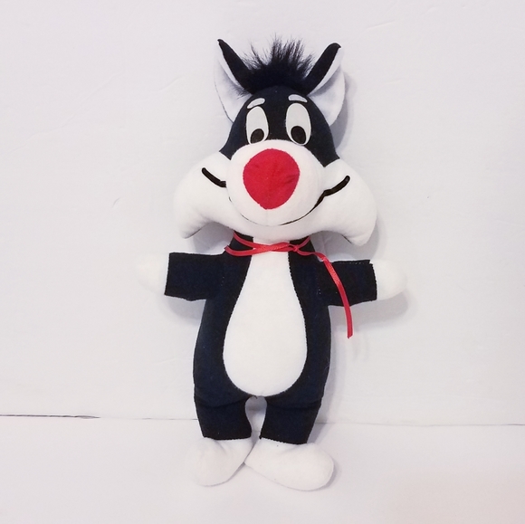 Vintage SYLVESTER CAT 13" 1971 Warner Bros Mighty Star Plush Toy Looney Tunes - Picture 1 of 12